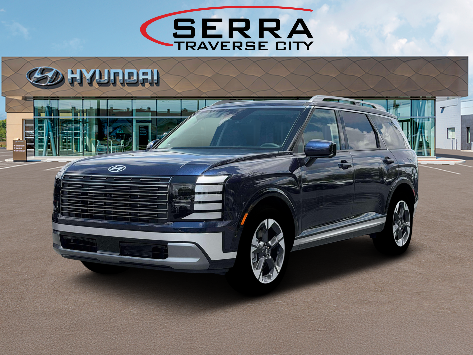 New 2026 Blue Hyundai Limited AWD image 1