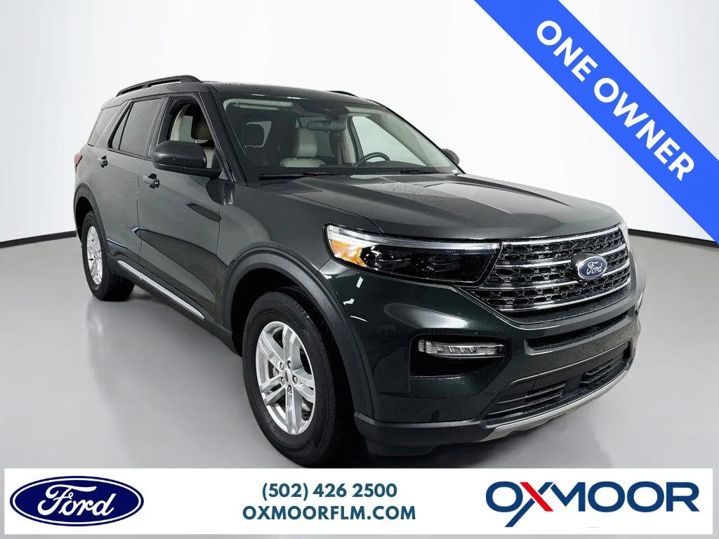 Certified Used 2023 Forged Green Metallic Ford XLT image 1
