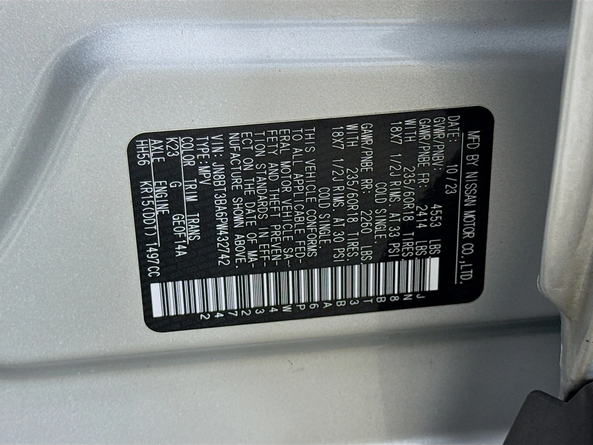 Used 2023  Nissan SV image 34