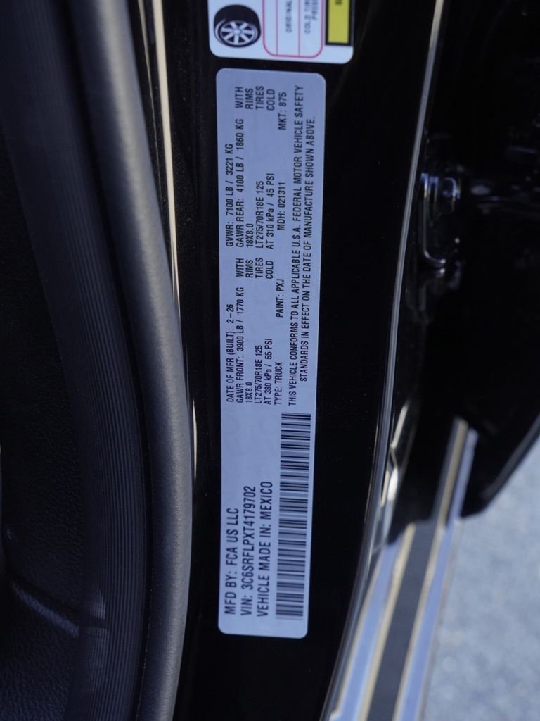 New 2026 Diamond Black Crystal Pearl-Coat Exterior Paint RAM Rebel image 28