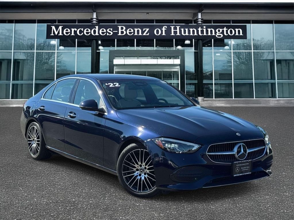 Certified Used 2022 Lunar Blue Metallic Mercedes-Benz C 300 image 1