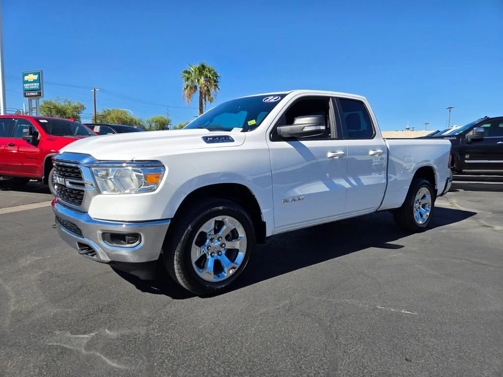 Used 2022 Bright White Clea Ram Big Horn image 2