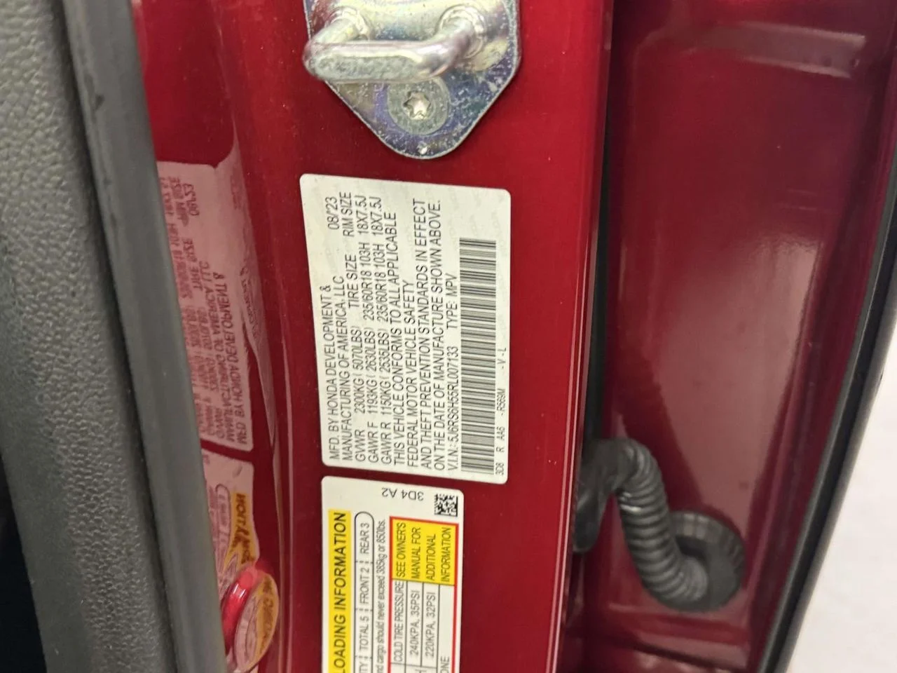 Used 2024 Radiant Red Metallic Honda Sport image 24