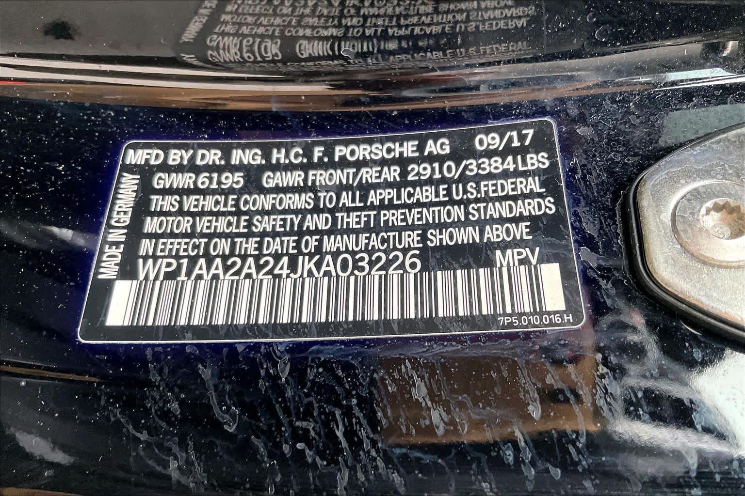 Used 2018 Black Porsche  image 37