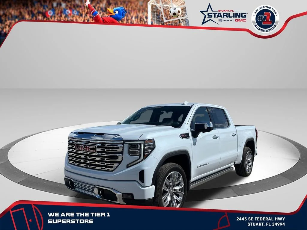 New 2026 Glacier White Tricoat GMC Denali image 1