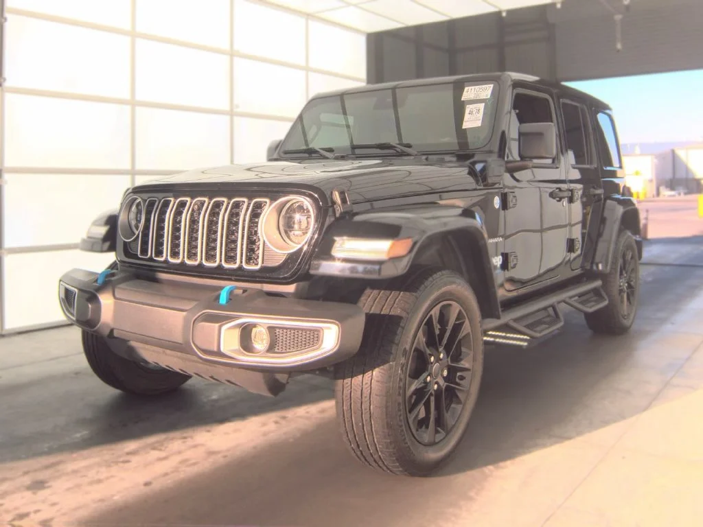 Used 2024 Black Jeep Sahara 4xe image 1