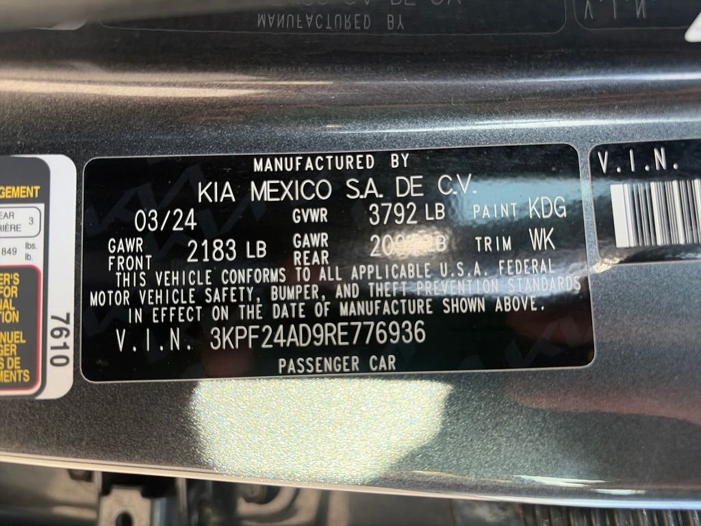 Used 2024 Gray Kia LXS image 27