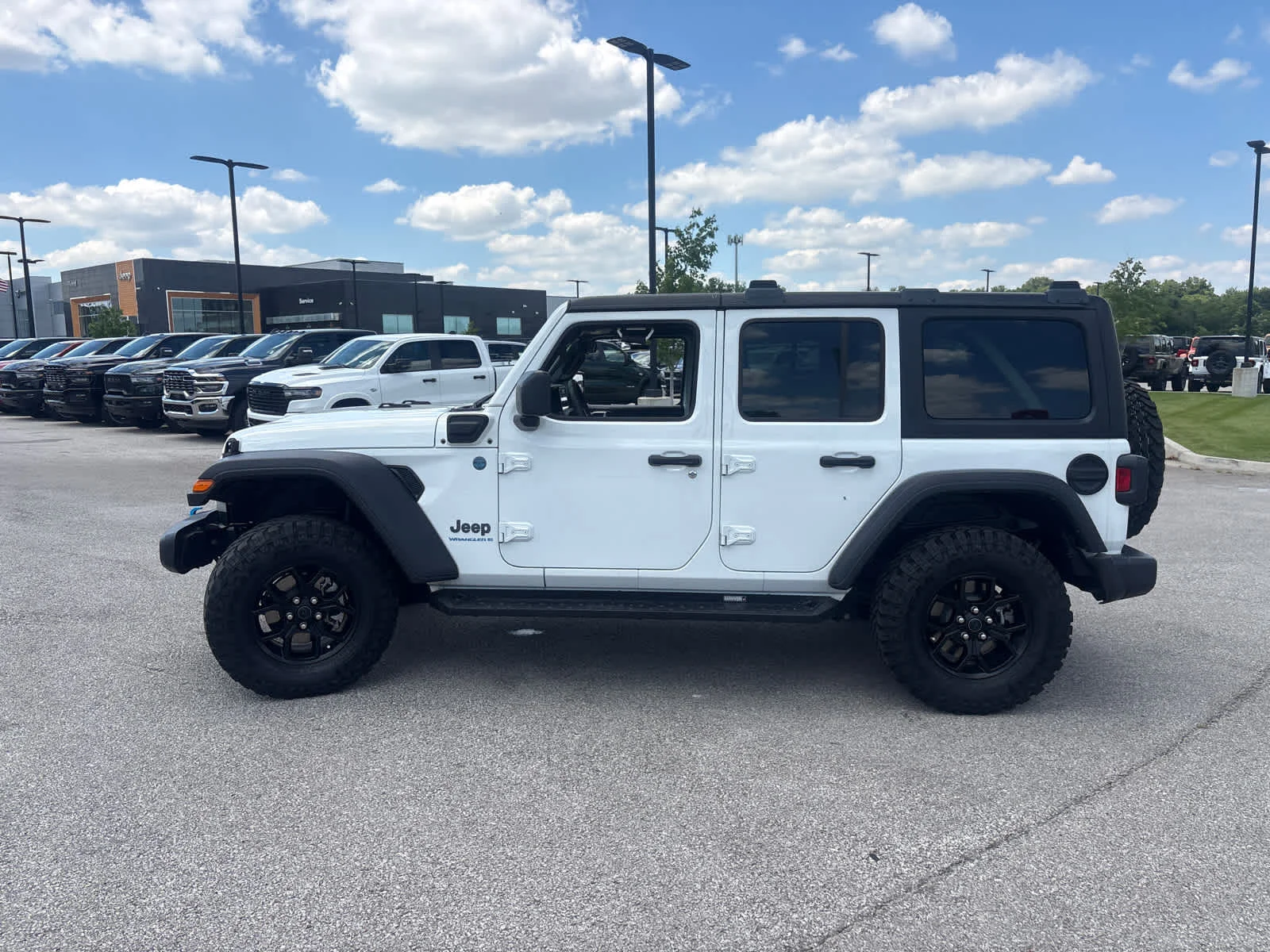 Used 2024 Bright White Clearcoat Jeep Willys image 6