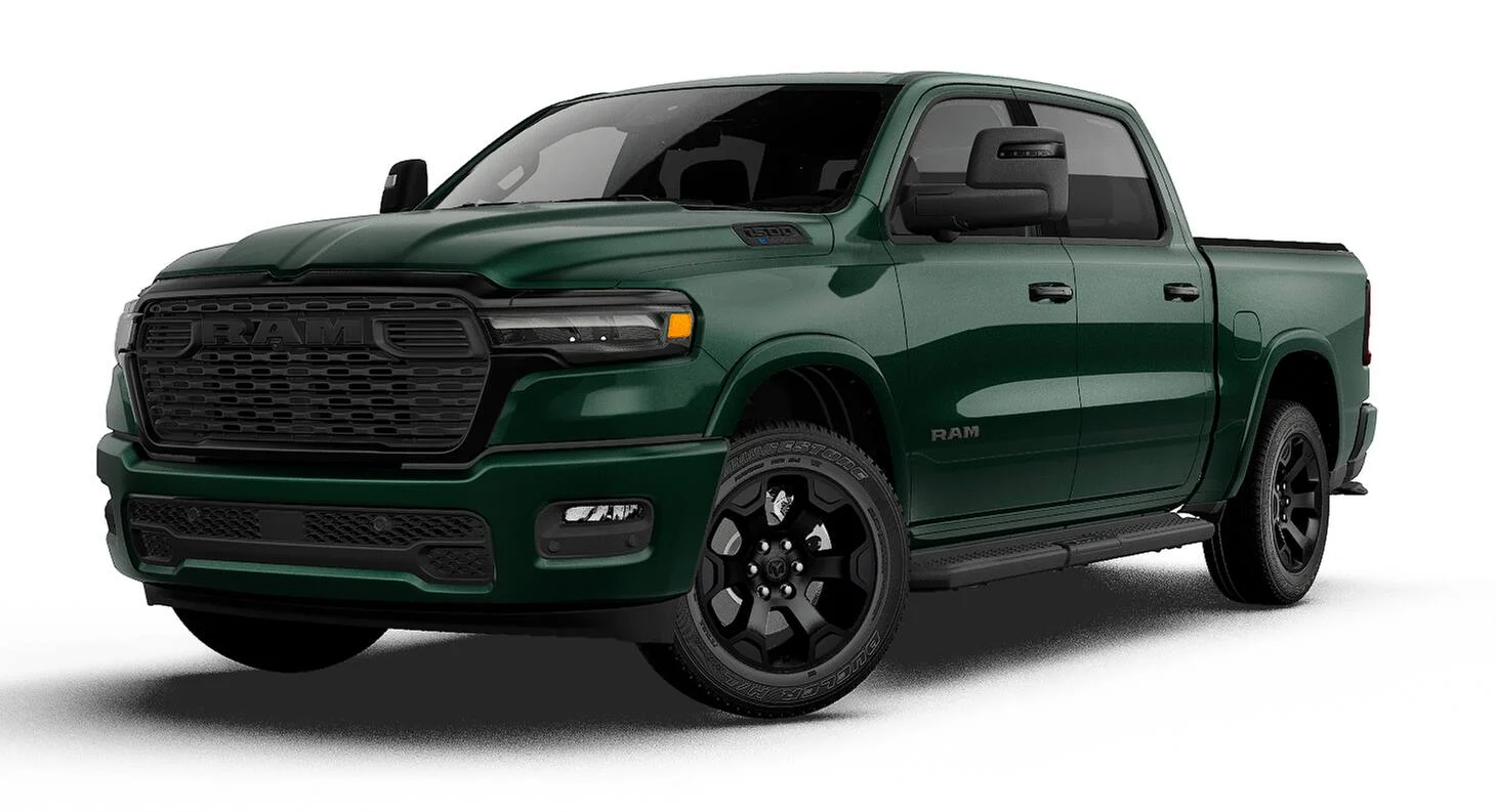 New 2027 Serrano-Green Metallic Exterior Paint RAM BIG HORN image 1