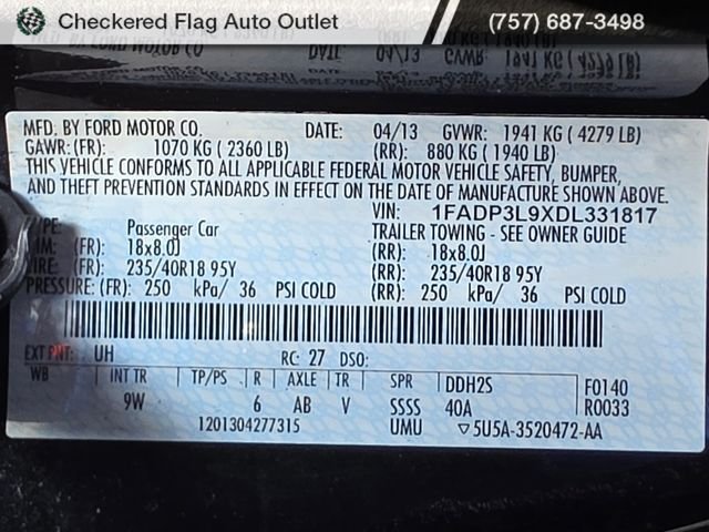 Used 2013 Tuxedo Black Metallic Ford ST image 23