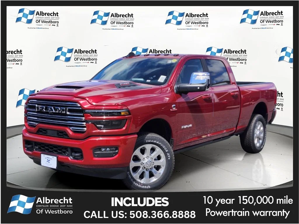 New 2026 Molten Red Pearl-Coat Exterior Paint RAM Laramie image 1