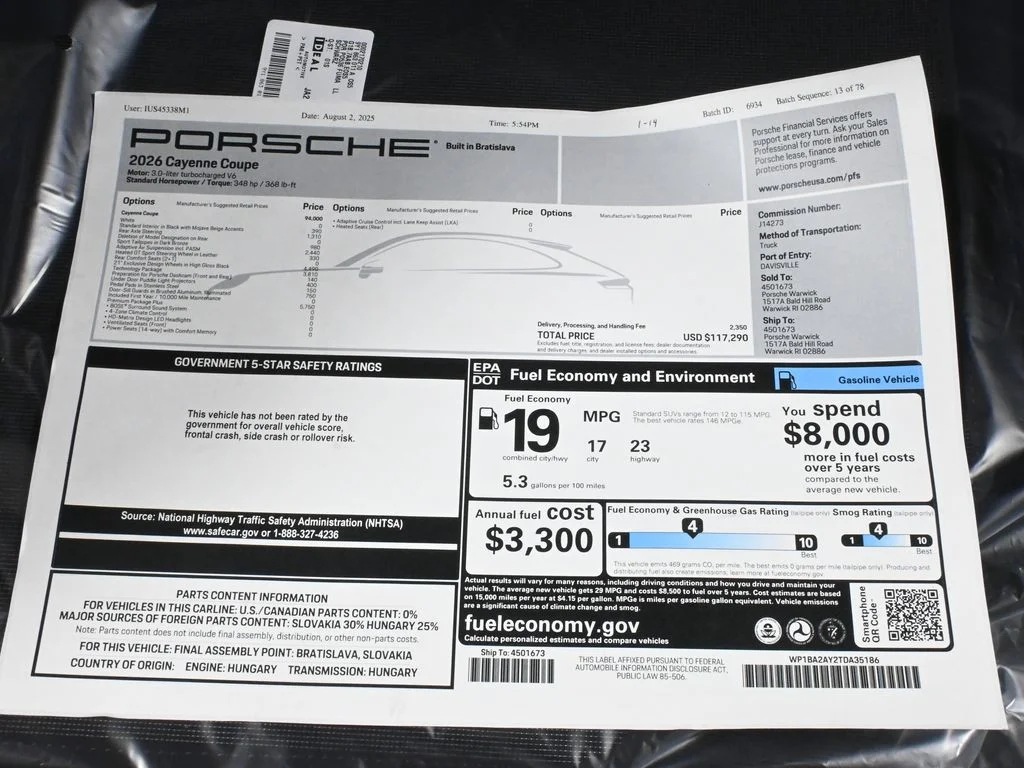 Certified Used 2026 White Porsche  image 45