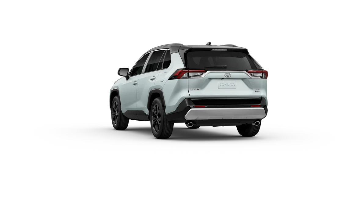 New 2025 Wind Chill Pearl/Midnight Black Metallic roof Toyota Hybrid XSE image 4