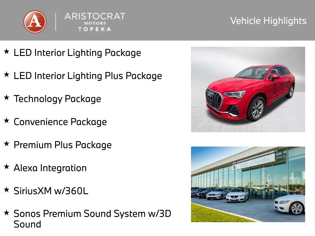Used 2023 Audi Q3 S Line Premium Plus with VIN WA1EECF35P1032452 for sale in Kansas City