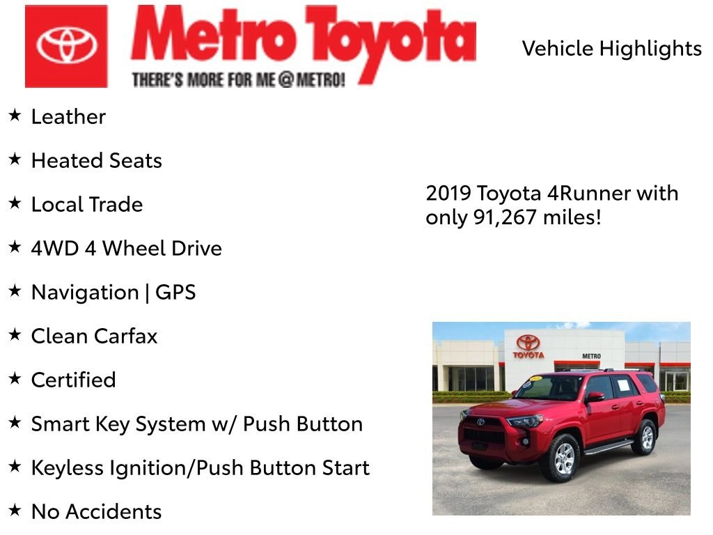 Certified Used 2019 Red Toyota SR5 Premium image 8