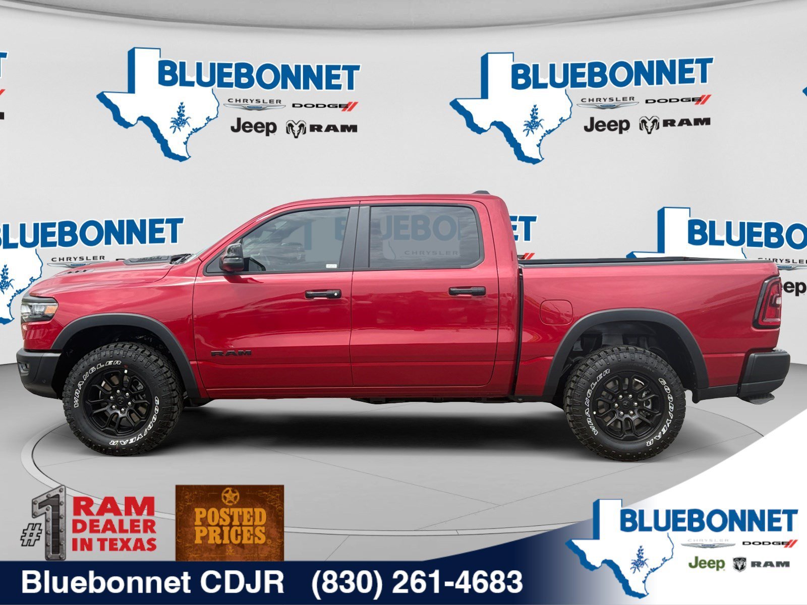 New 2027 Molten Red Pearl-Coat Exterior Paint RAM Rebel image 8