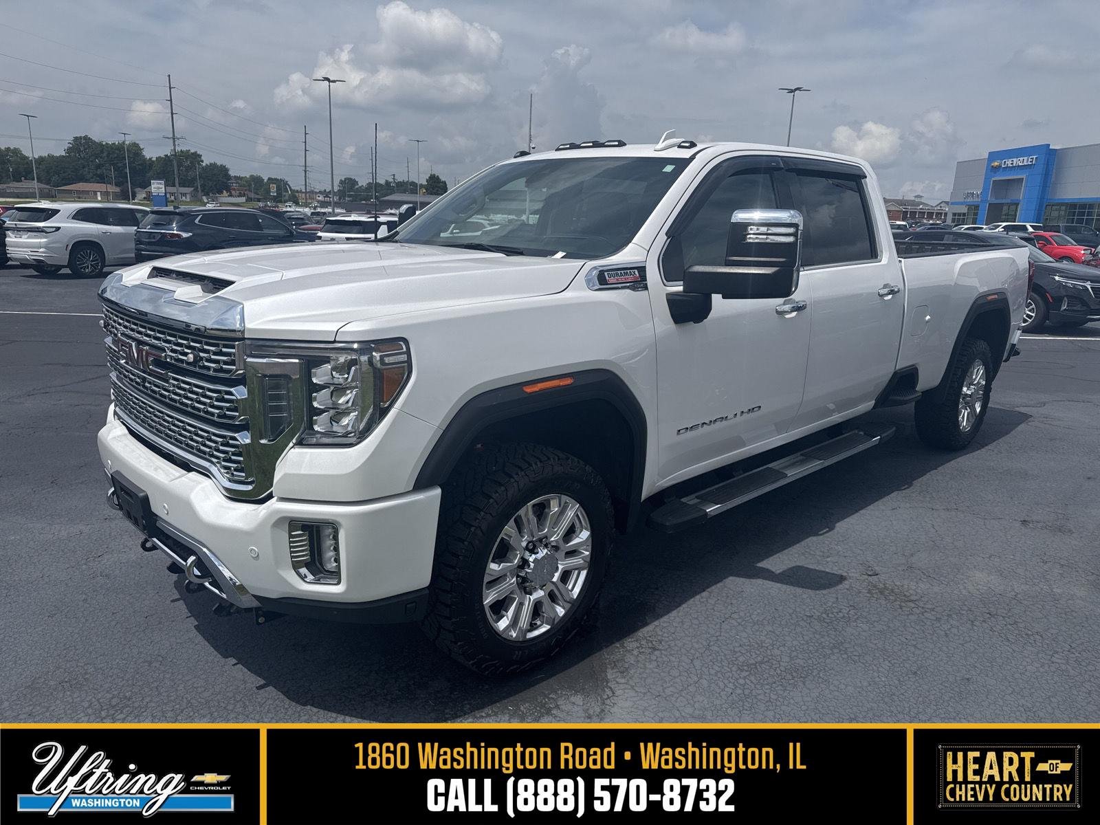 Used 2023 White Frost Tricoat GMC Denali image 1