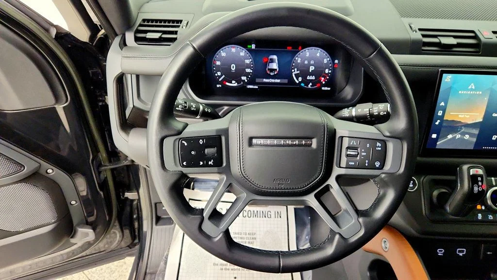 Used 2023 Santorini Black Metallic Land Rover 110 X AWD w/ Explorer Pack, Extended Black Ext. & Towing Pack image 14