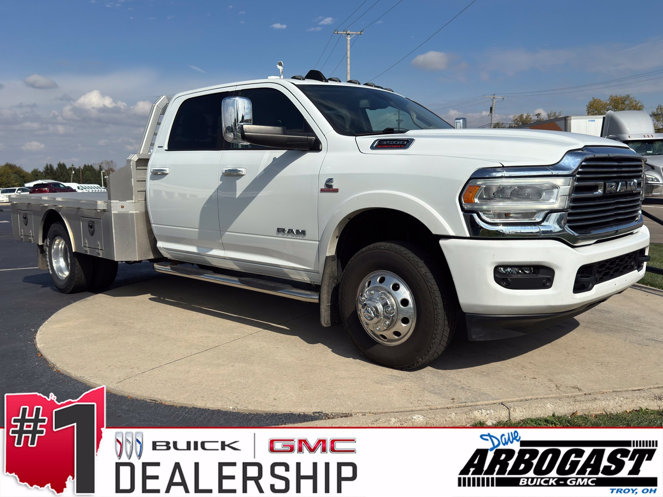 Used 2022 Bright White Clearcoat Ram Laramie image 1