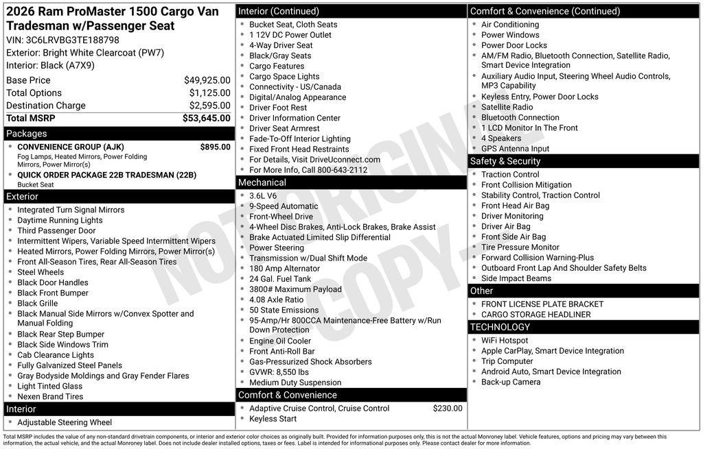 New 2026 Bright White Clear-Coat Exterior Paint RAM Base image 21