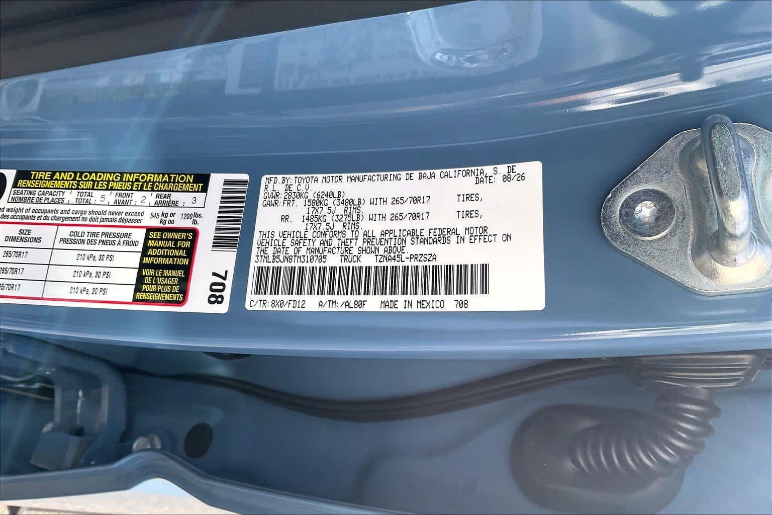 New 2026 Heritage Blue Toyota TRD Off Road image 21