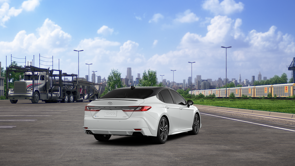 New 2027 Wind Chill Pearl with Midnight Black Metallic roof Toyota XSE image 9