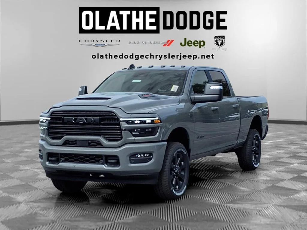 New 2027 Ceramic Gray Clear-Coat Exterior Paint RAM Laramie image 1