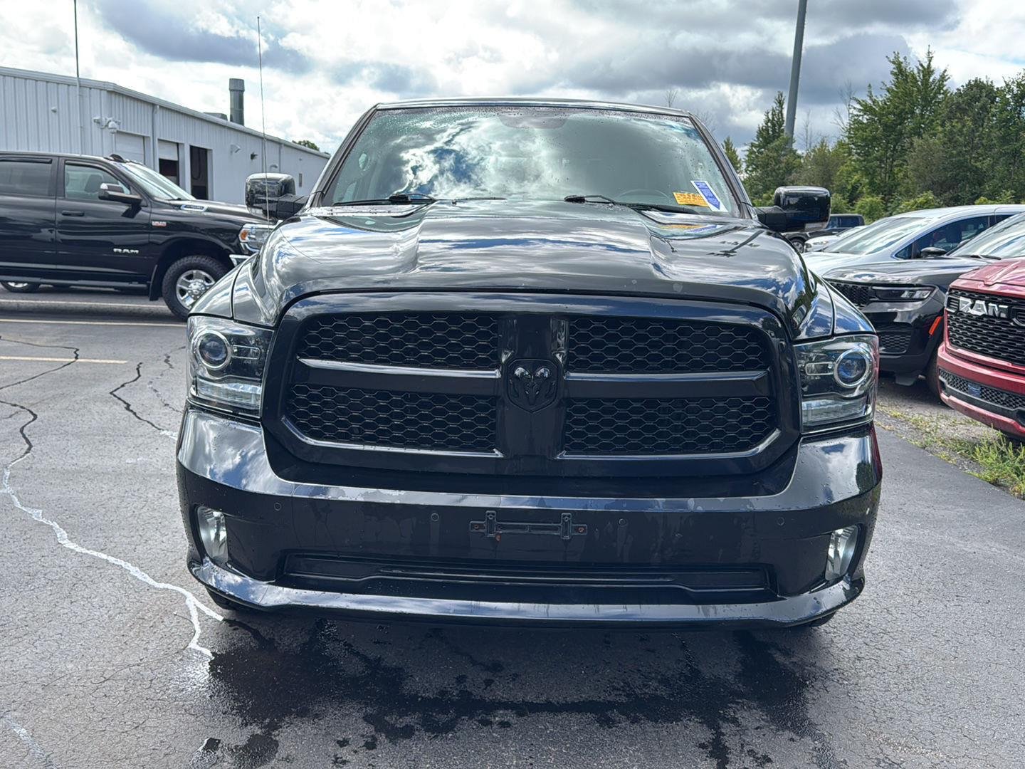 Used 2018 Brilliant Black Crystal Pearlcoat Ram Night image 6