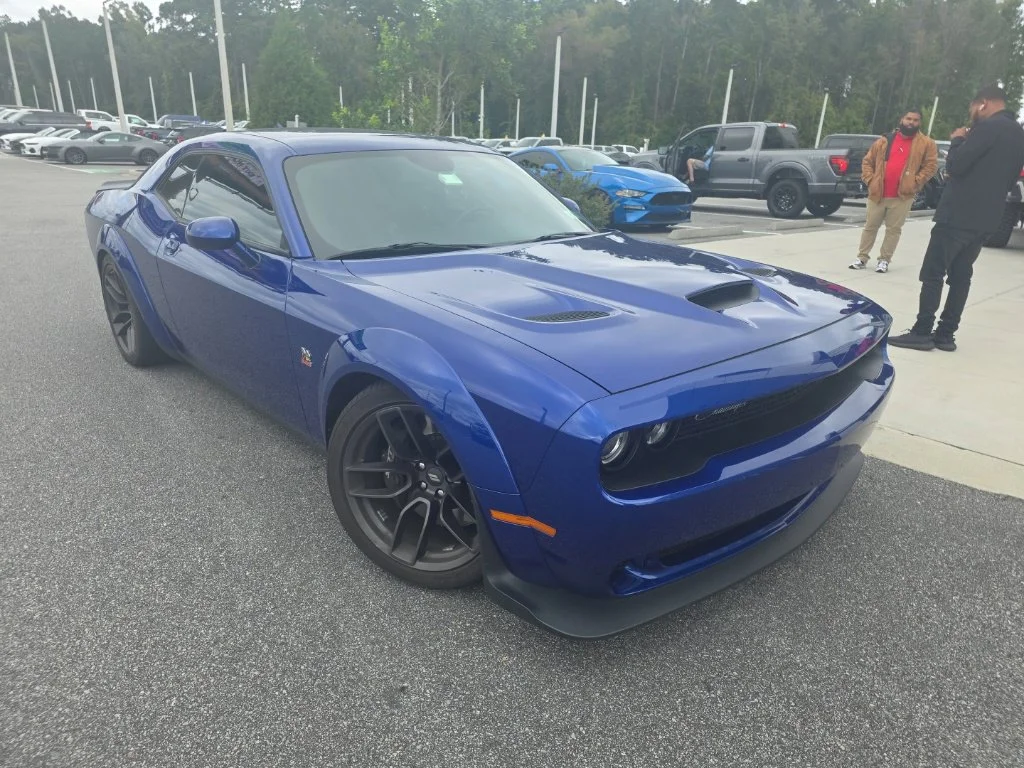 Used 2021 Indigo Blue Dodge R/T Scat Pack Widebody image 1
