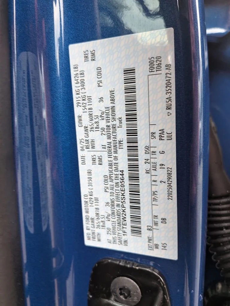 Used 2025 Blue Ford STX image 21
