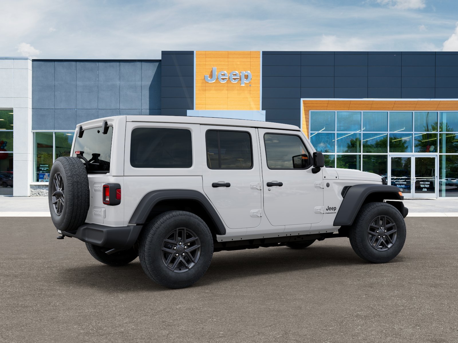 New 2026 Bright White Clear-Coat Exterior Paint Jeep Sport S image 30