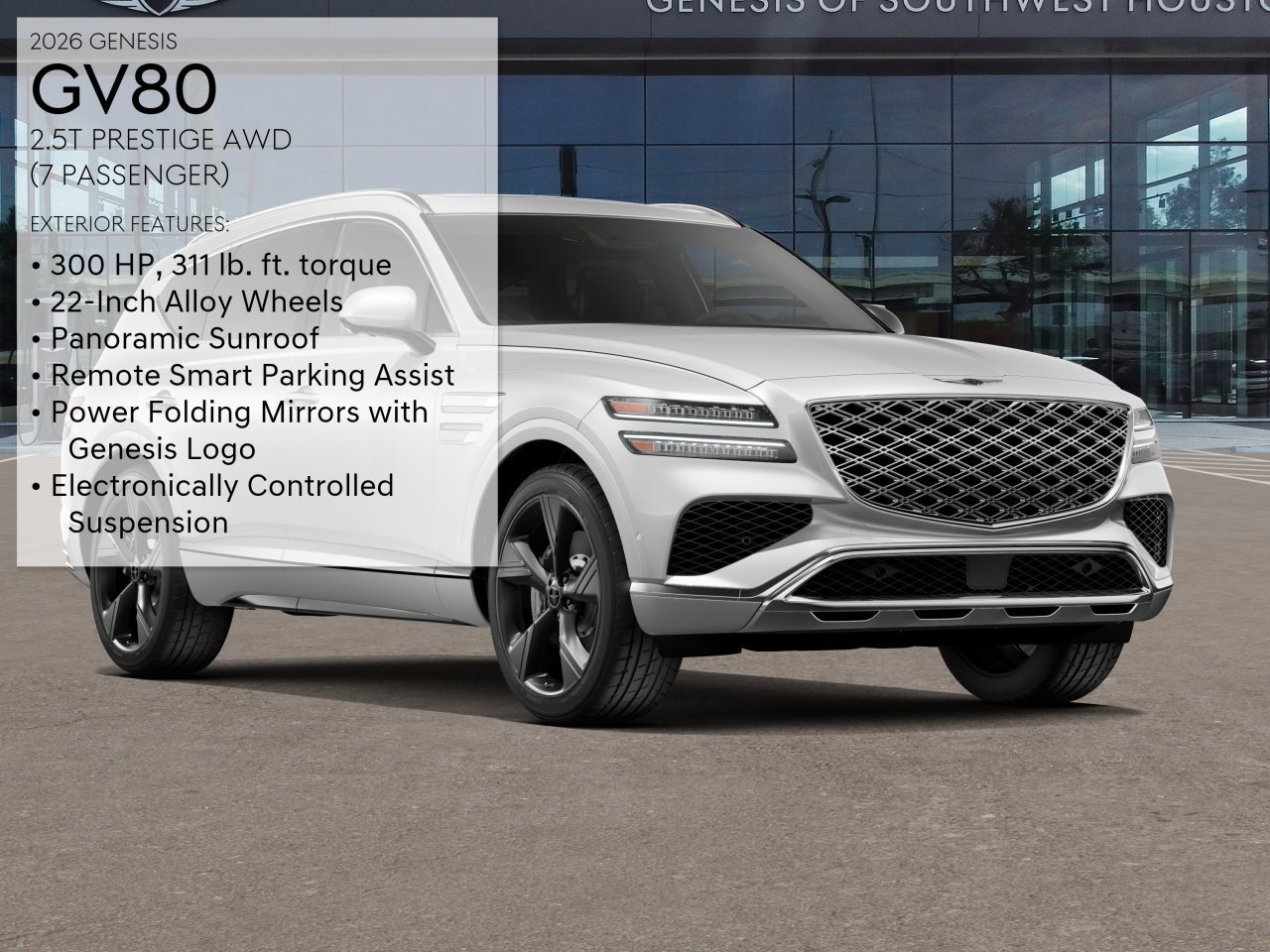 New 2026 Genesis GV80 Sport Utility in Houston #KMUHCESB1TU348437