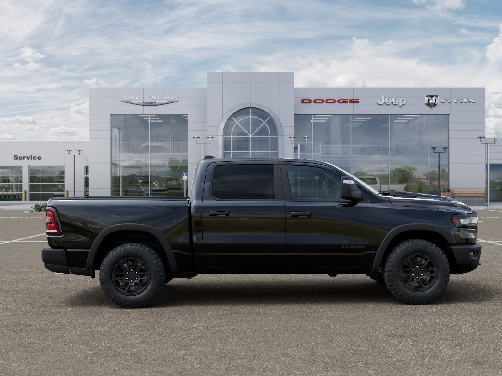 New 2026 Diamond Black Crystal Pearl-Coat Exterior Paint RAM Rebel image 21