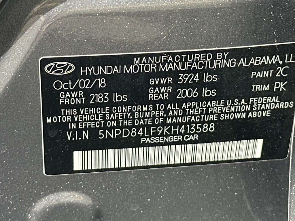 Used 2019 Gray Hyundai SEL image 30