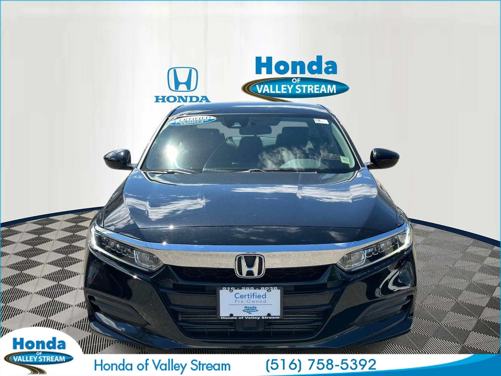 Certified 2019 Honda Accord LX with VIN 1HGCV1F14KA148428 for sale in Valley Stream, NY
