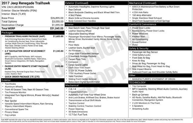 Used 2017 Silver Jeep Trailhawk image 4