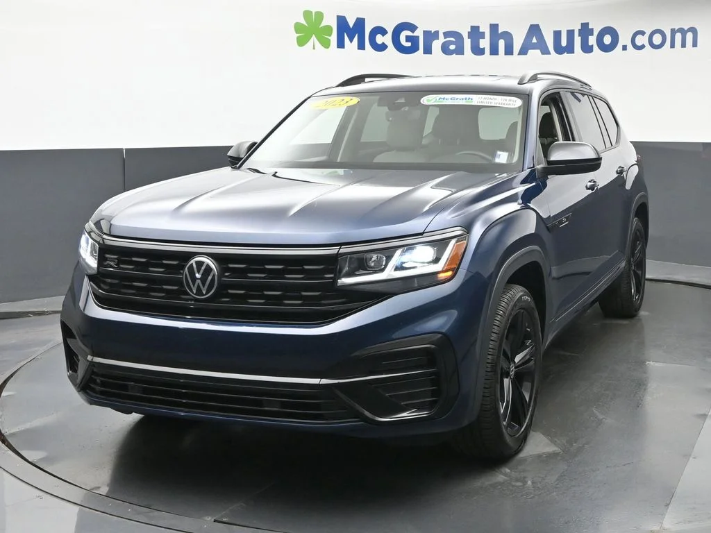 Certified Used 2023 Blue Volkswagen 3.6L V6 SEL R-Line image 24