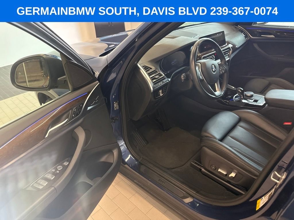 Certified Used 2022 Blue Metallic BMW sDrive30i image 11