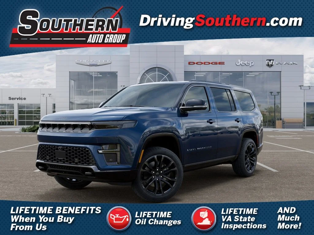 New 2026 Fathom Blue Pearlcoat Jeep Summit Obsidian image 1