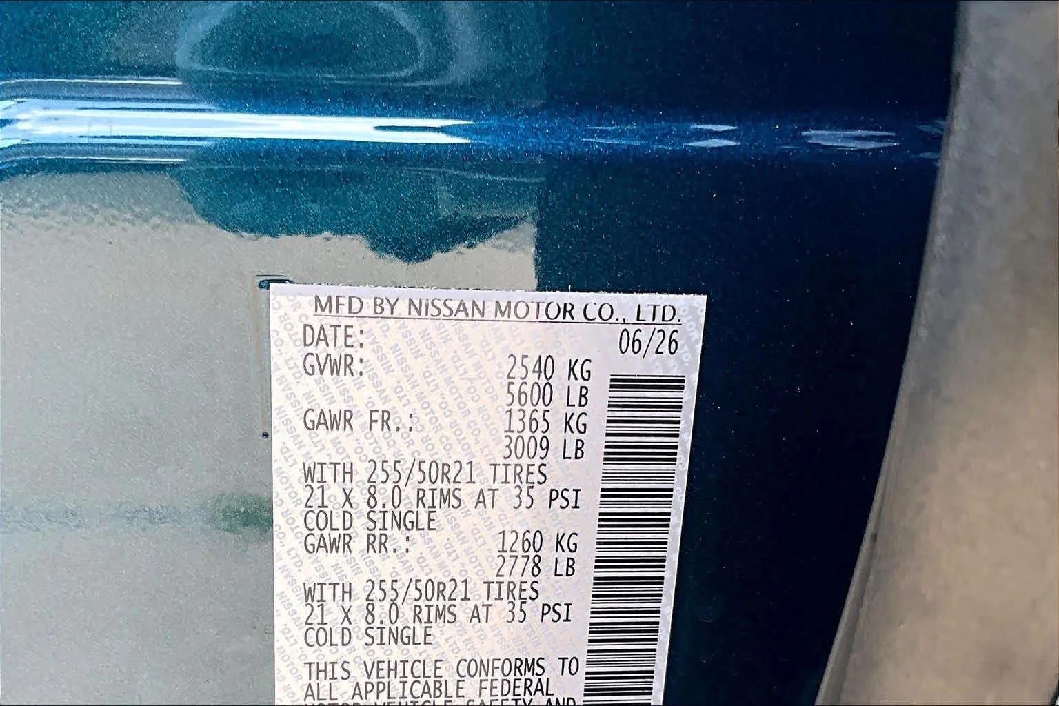 New 2026 Aurora Blue Pearl Metallic Nissan Platinum image 18