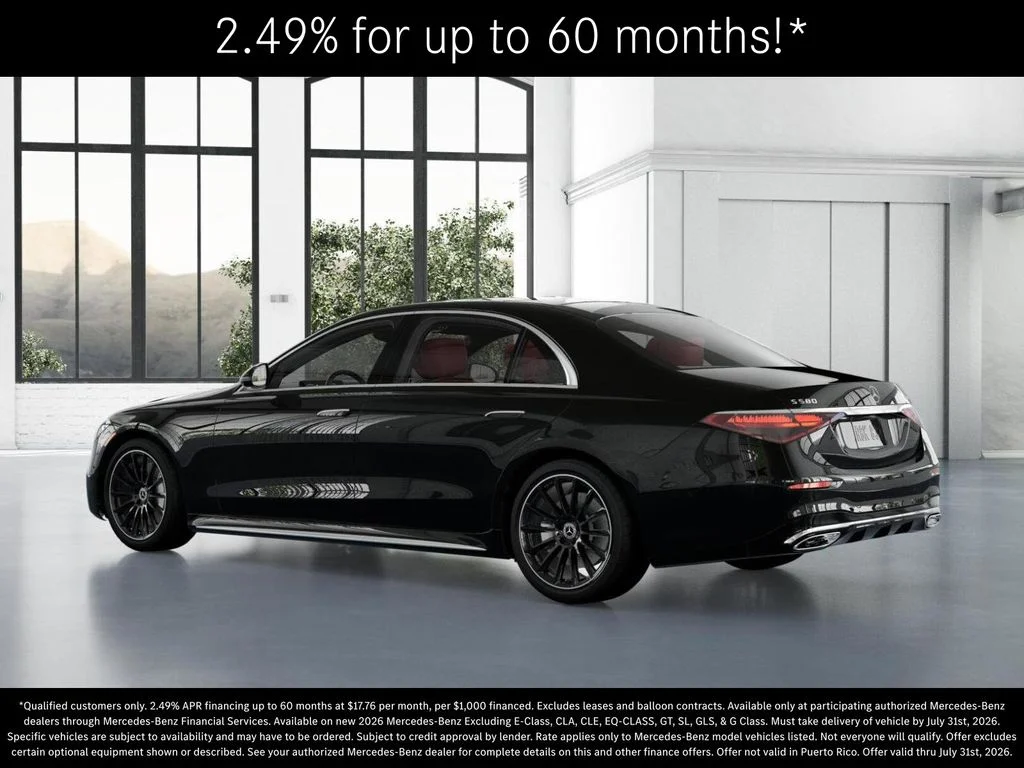 New 2026 Obsidian Black Metallic Mercedes-Benz S 580 image 30