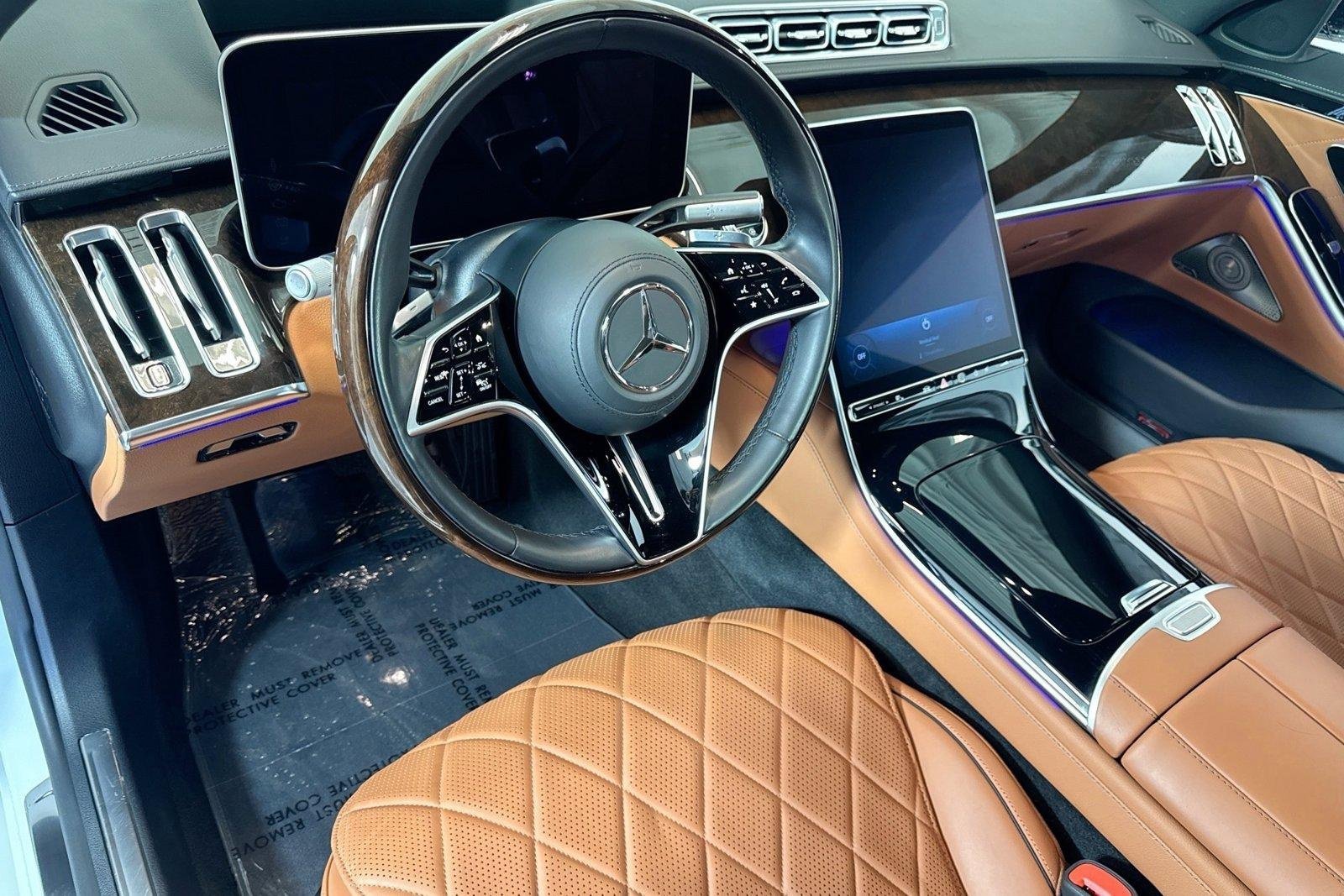 Used 2021 Designo Diamond White Mercedes-Benz S 580 image 9