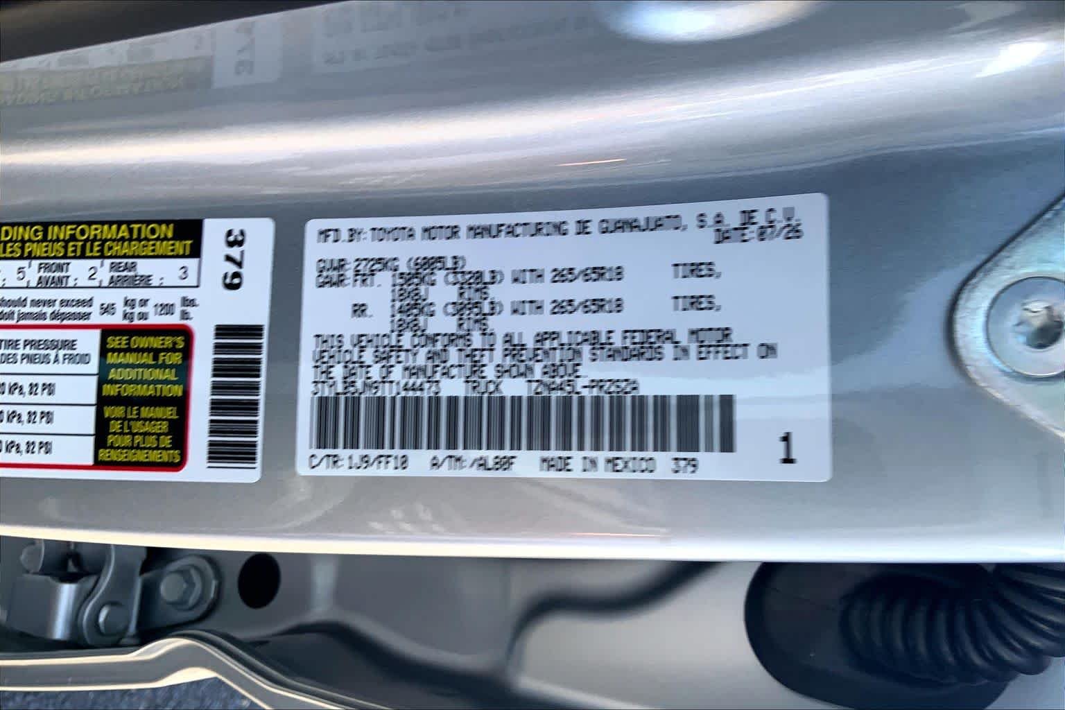 New 2026 Celestial Silver Metallic Toyota SR5 image 21