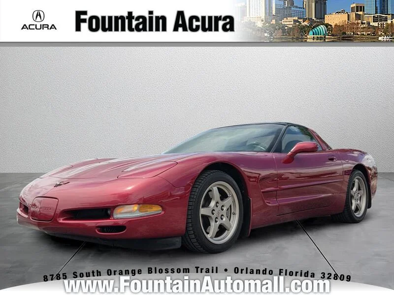 Used 2004 Magnetic Red Metallic CHEVROLET 2DR CPE image 1
