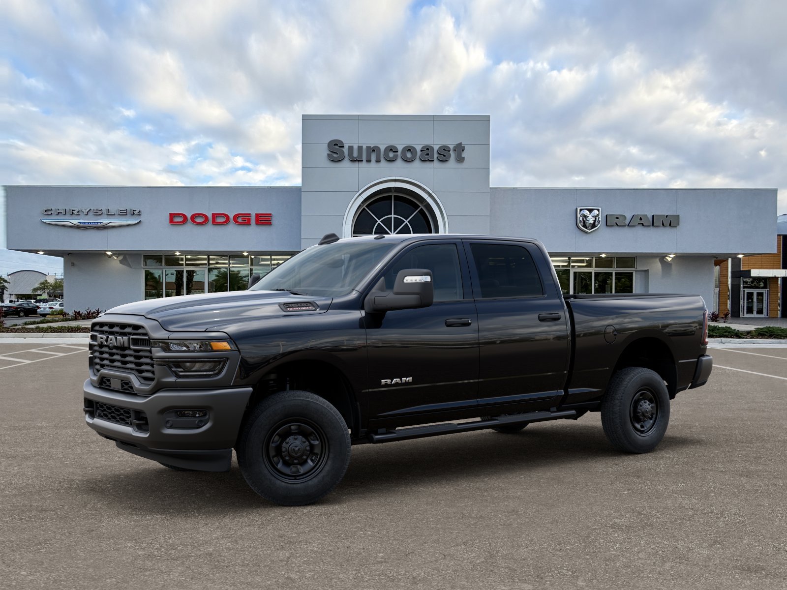New 2026 Diamond Black Crystal Pearl-Coat Exterior Paint RAM Tradesman image 33