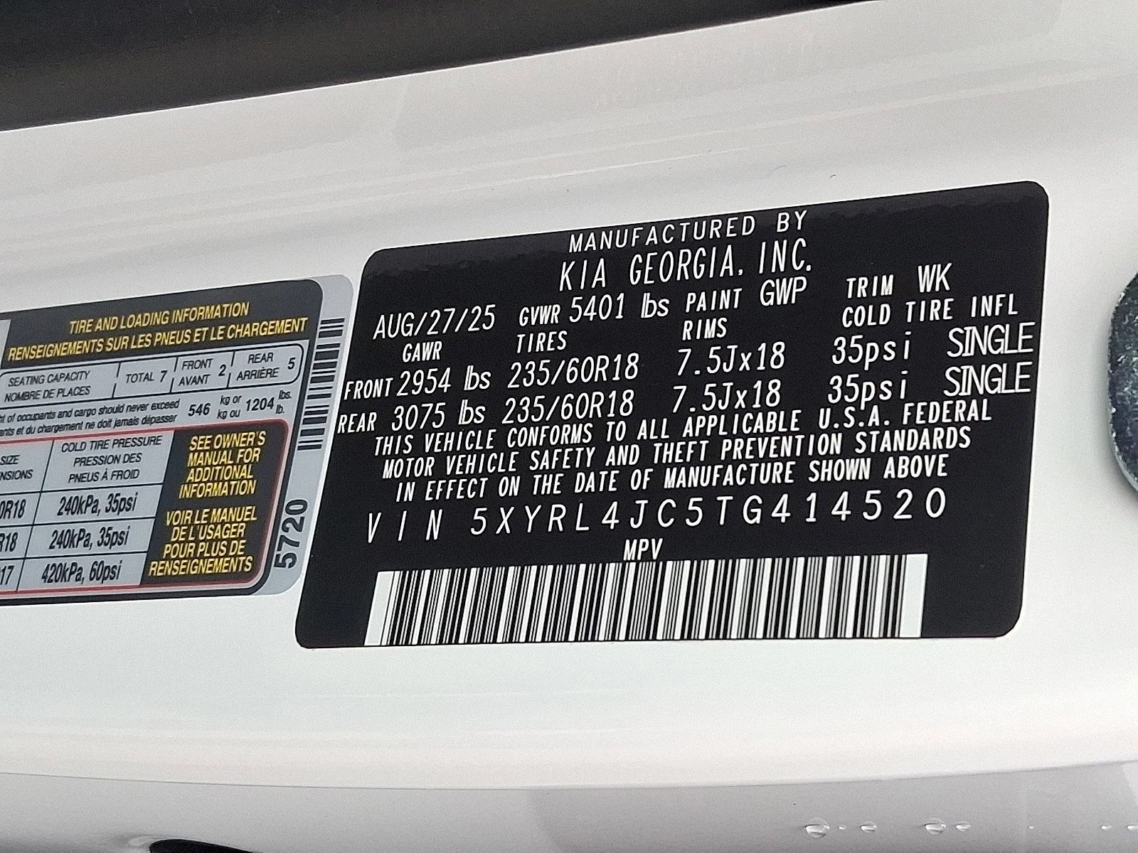 New 2026 Glacial White Pearl Kia S image 18