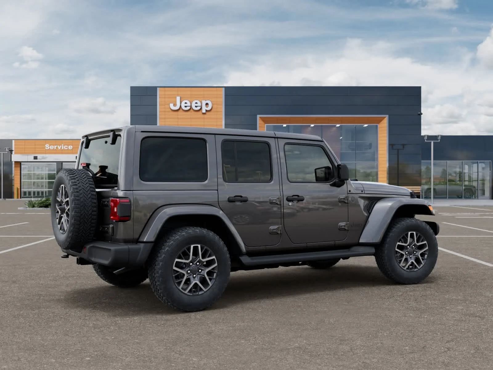 New 2026 Granite Crystal Metallic Clearcoat Jeep Sahara image 4