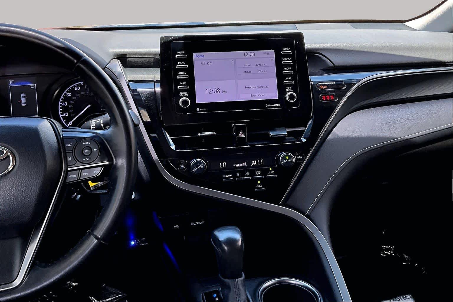 Used 2022 Midnight Black Metallic Toyota SE image 6