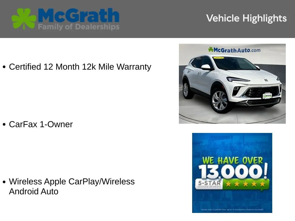 Certified Used 2025 White Buick Preferred image 6