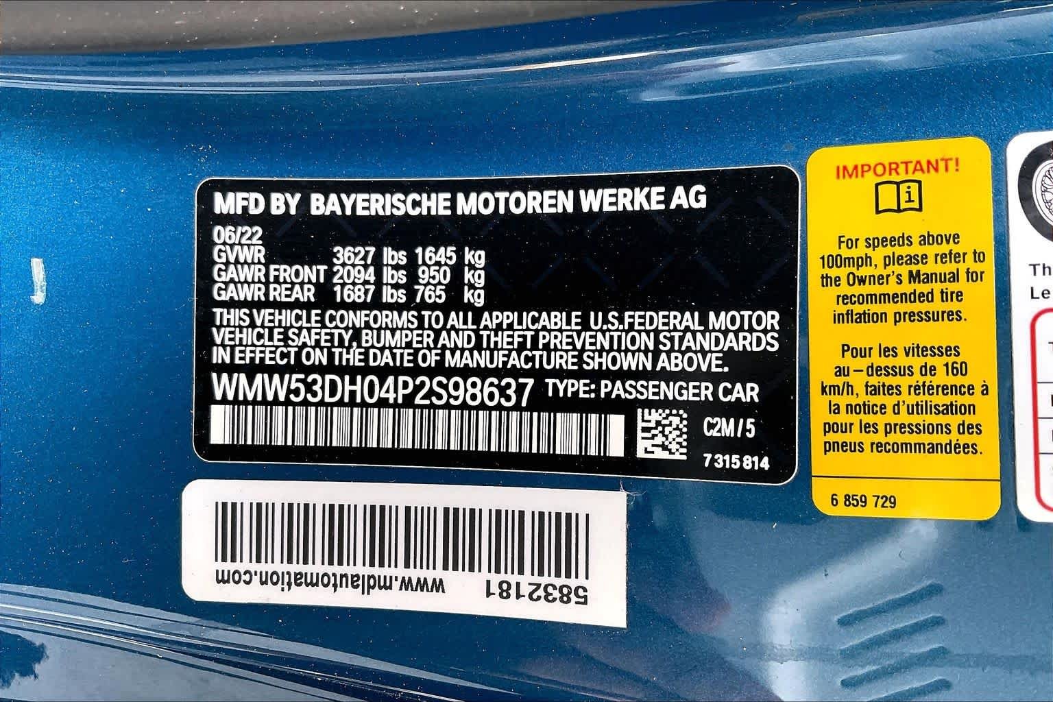Certified Used 2023 Island Blue Metallic MINI Cooper S image 36